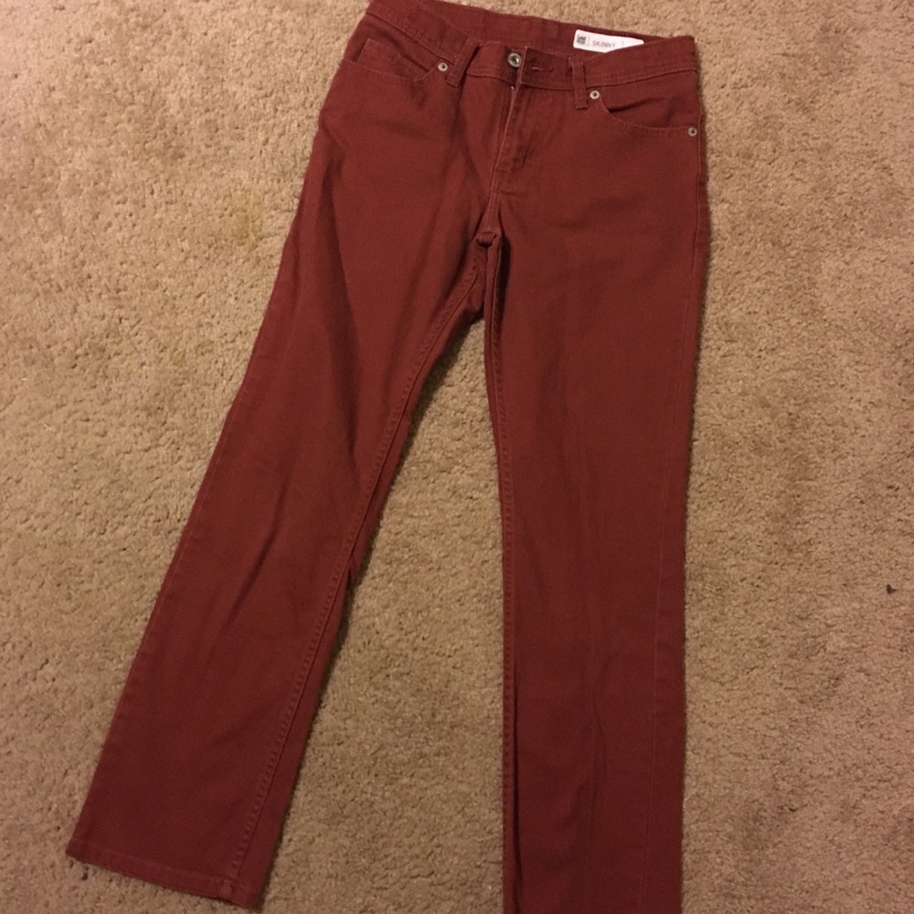 Lee Skinny Jeans Maroon Size 14 regular